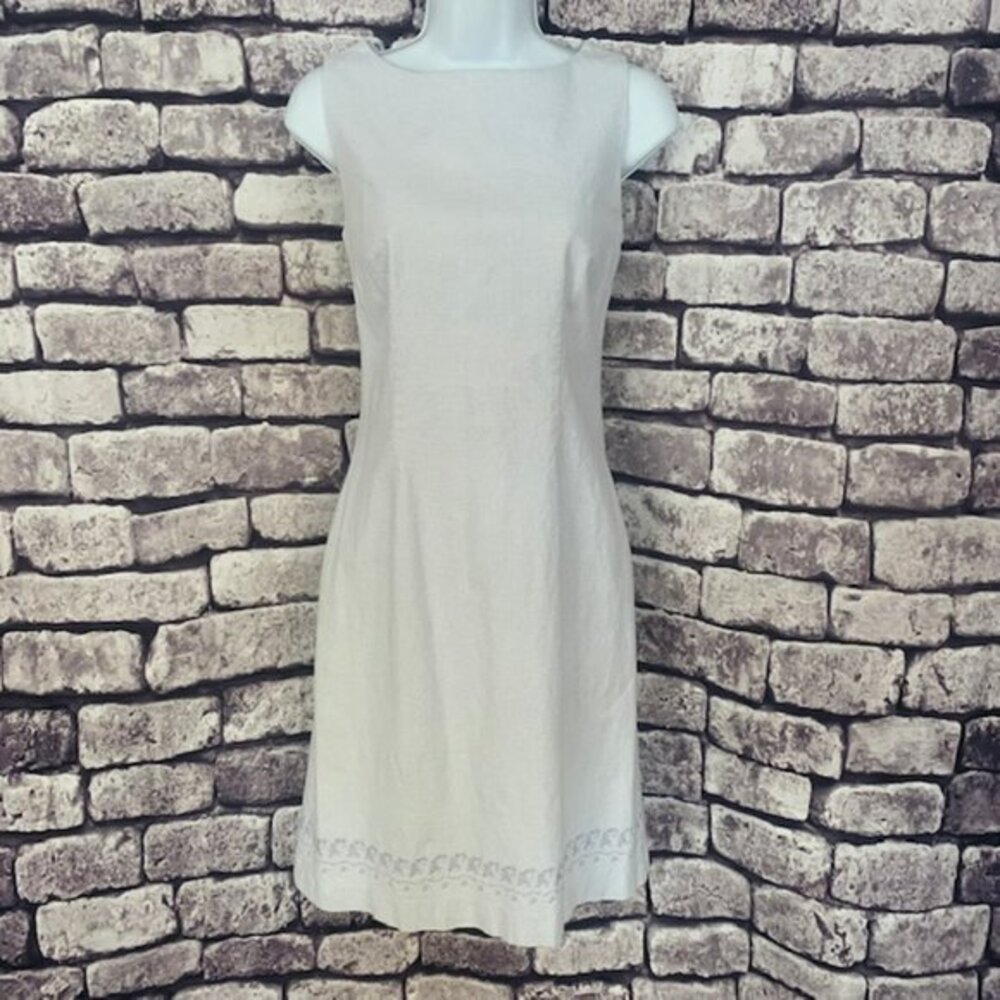 Blue & White Sleeveless Dress Size 6